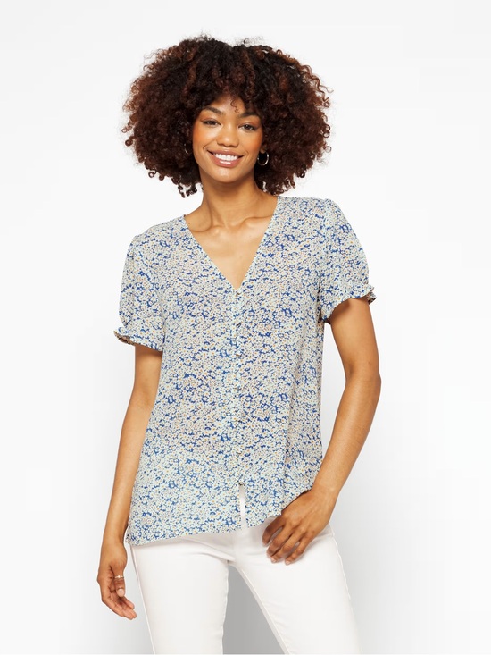fun 2 fun Tops - Stitchfix Lexy Floral Button Front Blouse Medium